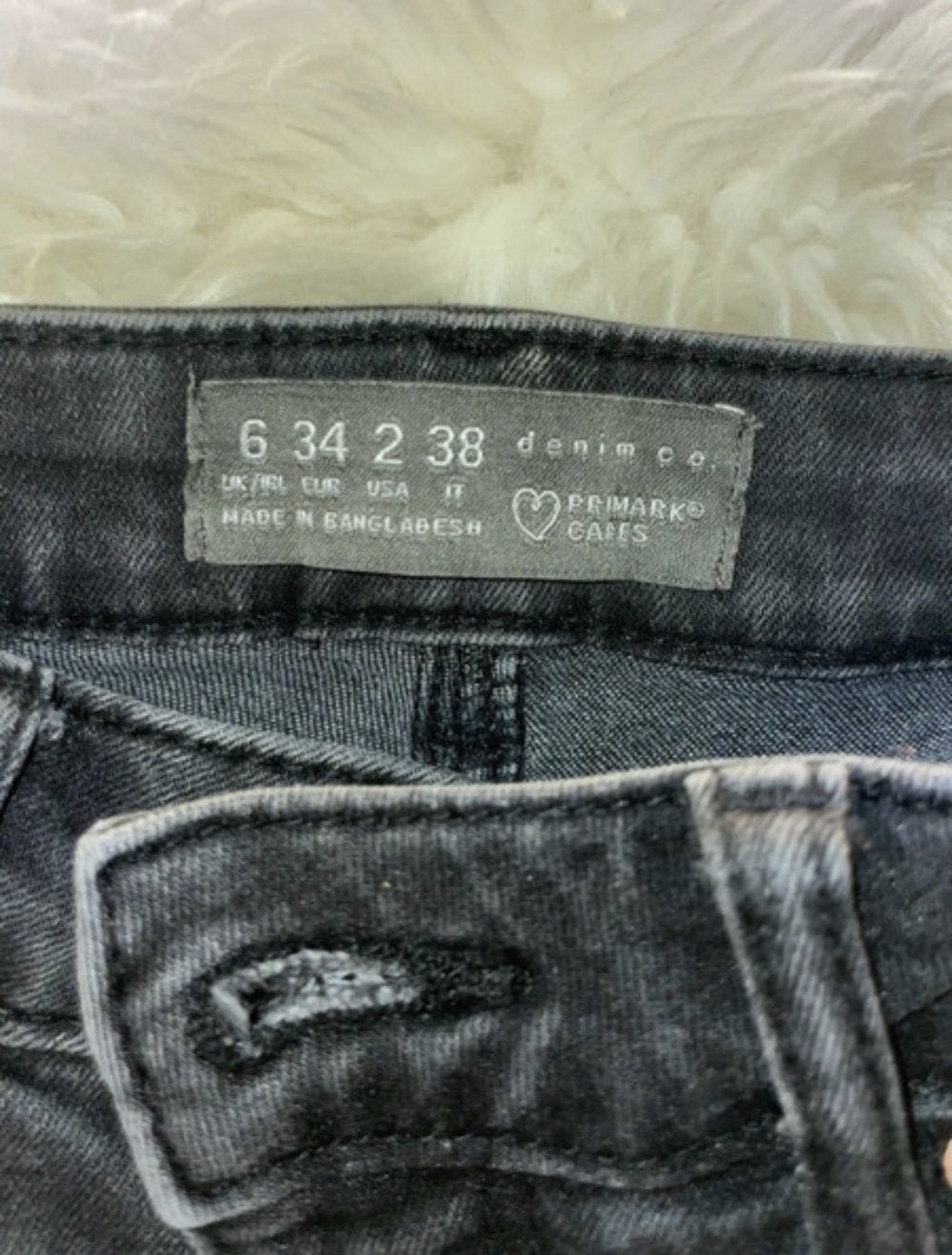 Graue high waist Jeans