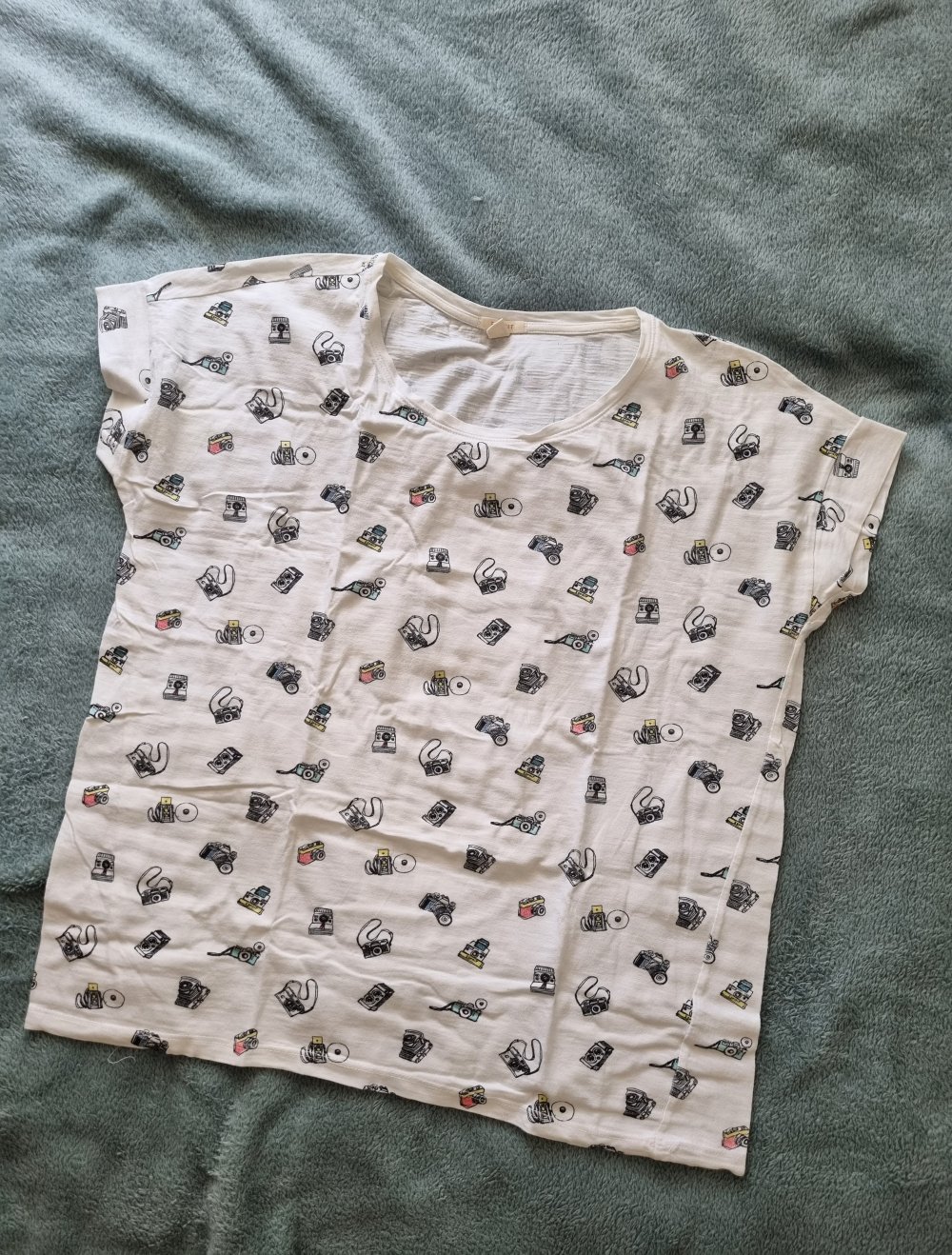 Shirt, T-shirt, Top, Oberteil, Bluse, Print, weißes Shirt