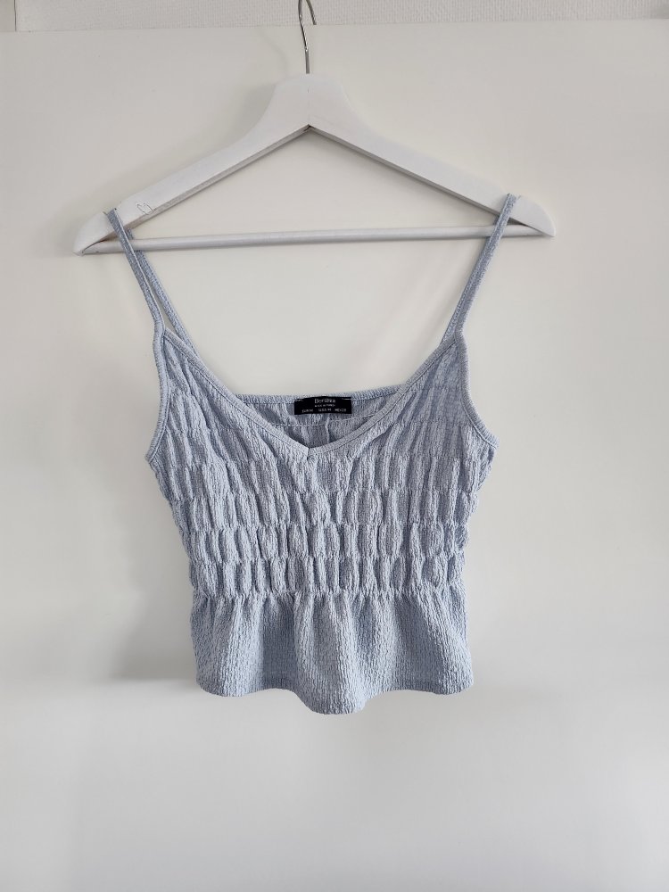 Bershka Pastellblau Top M