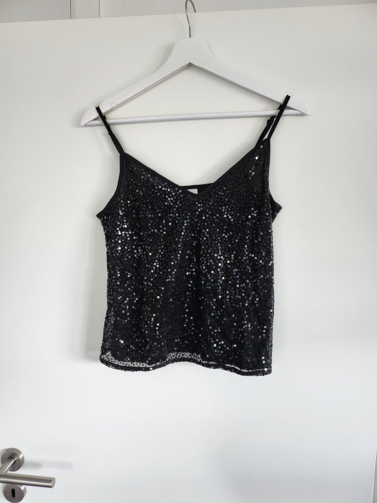 H & M Pailetten Top 38