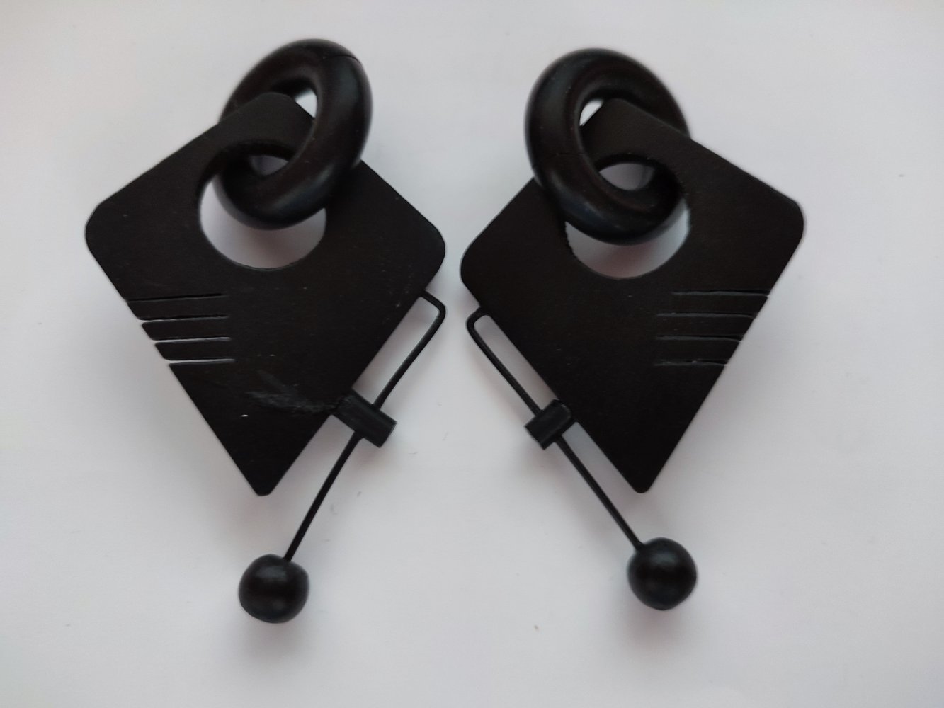 Ohrringe zum Klemmen - schwarz