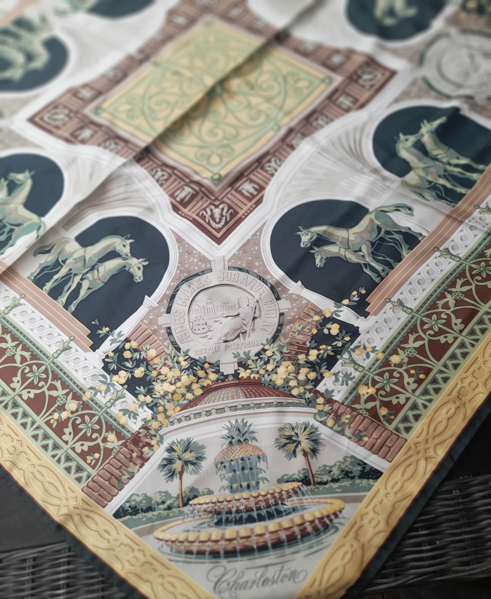 Seidenschal von Victoria Ward - Charleston