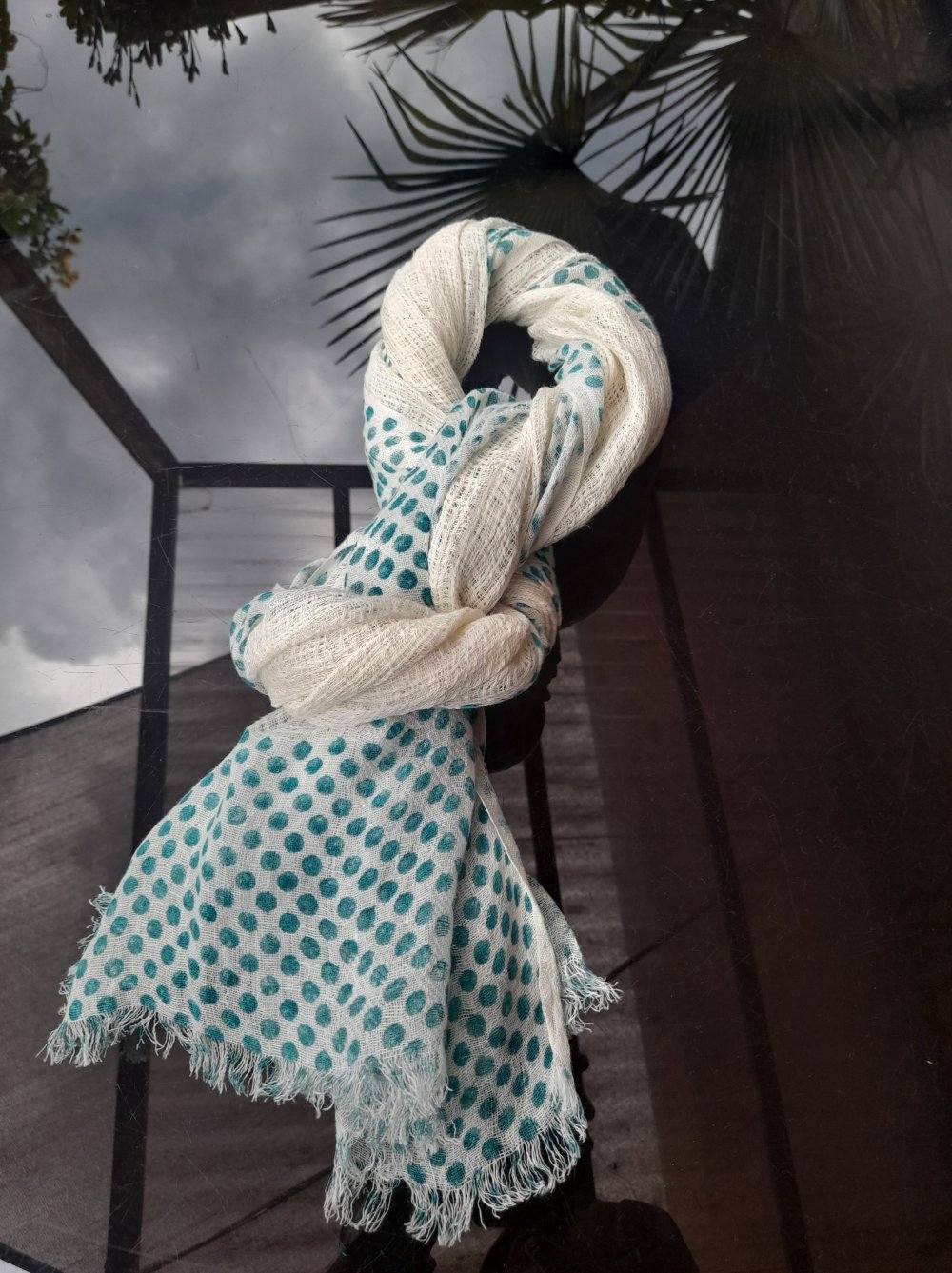 Schöner Schal aus 100% Leinen