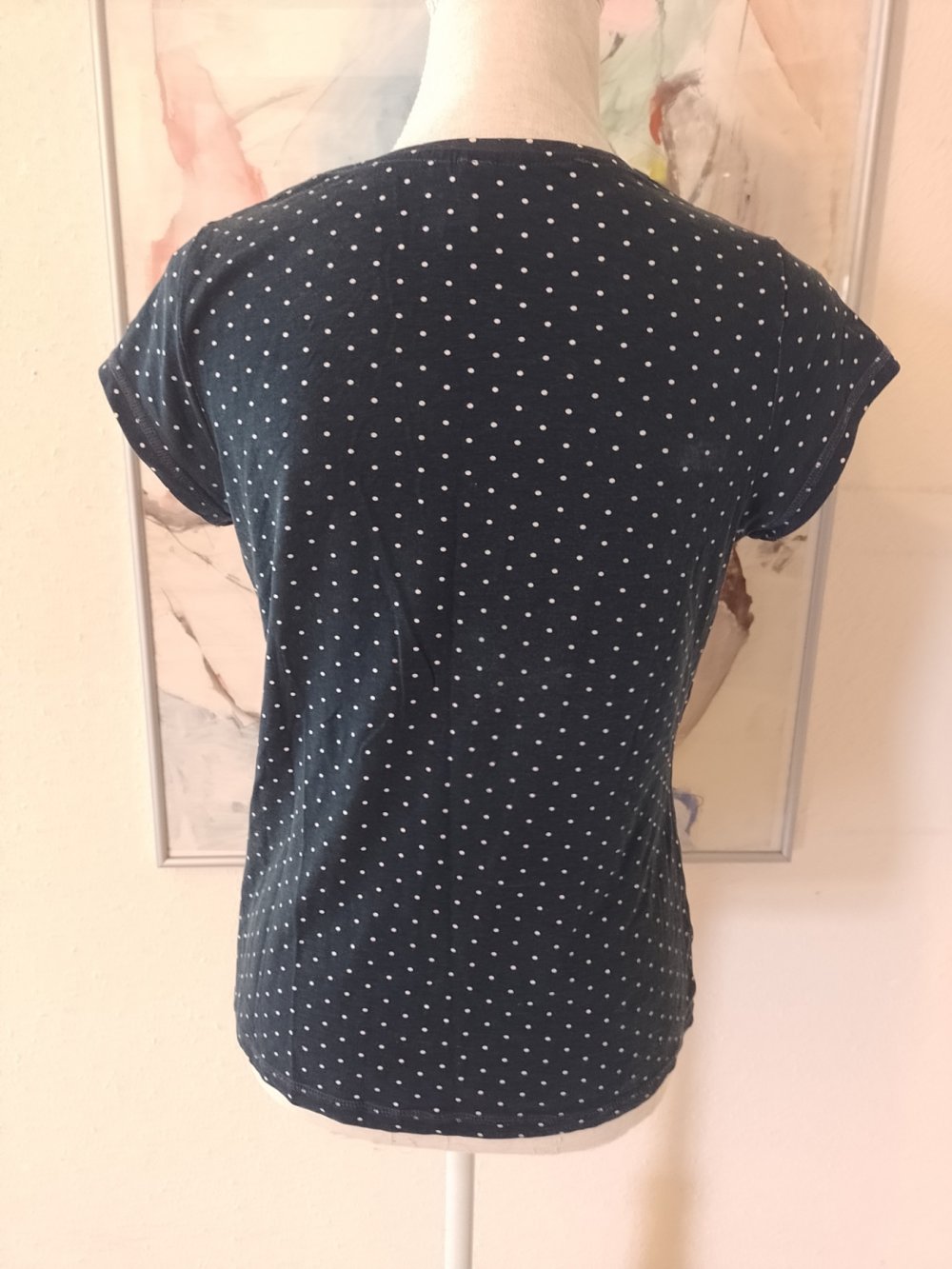 Jeanette Biedermann Elegantes T-Shirt - Bluse - Top. Baumwolle Größe M.