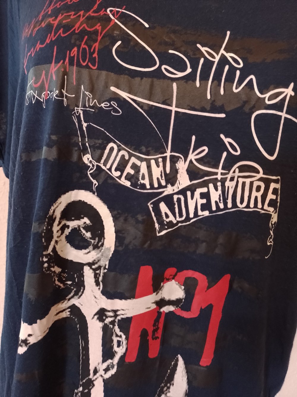 INFINITY. Elegantes T-Shirt - Bluse - Top. Baumwolle Größe S.