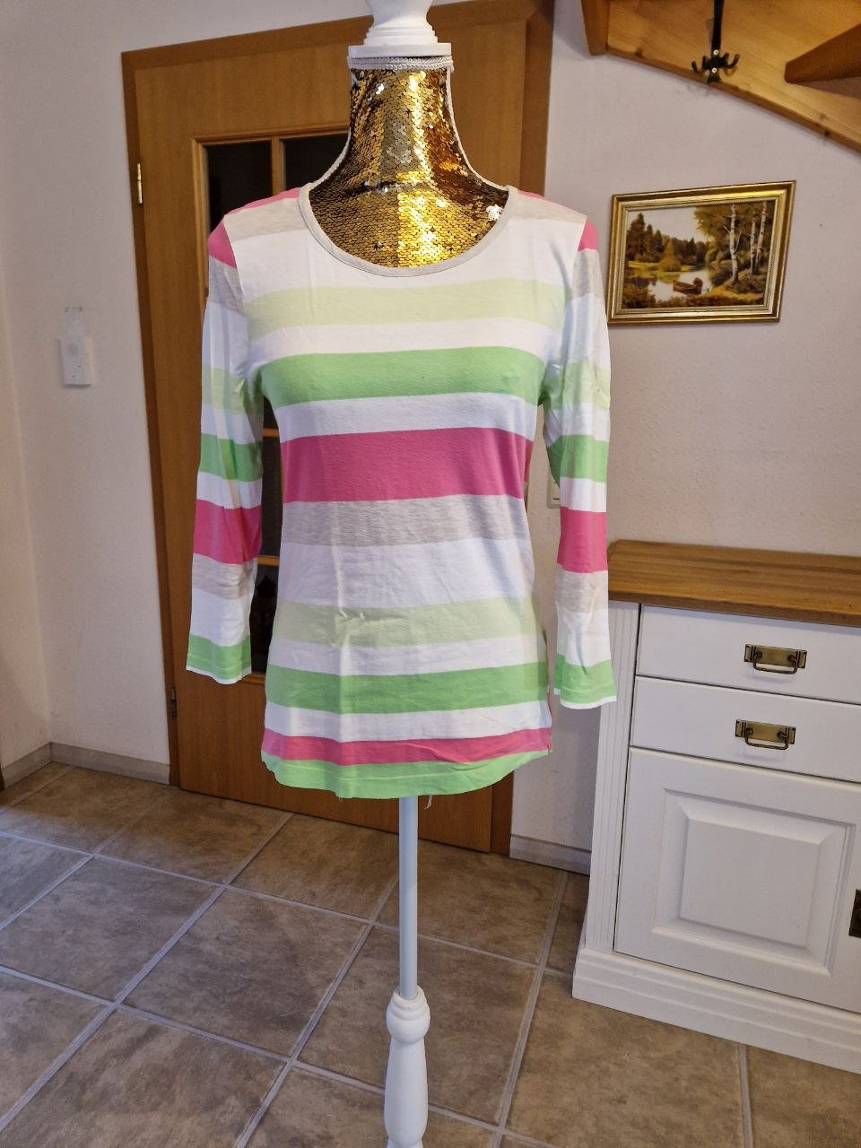 Gina Benotti. T-Shirt - Tunika. Baumwolle. Größe S. 