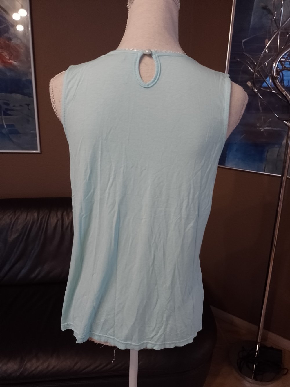 Memory&Co. Elegantes T-Shirt - Bluse - Top. Baumwolle. Größe L. 