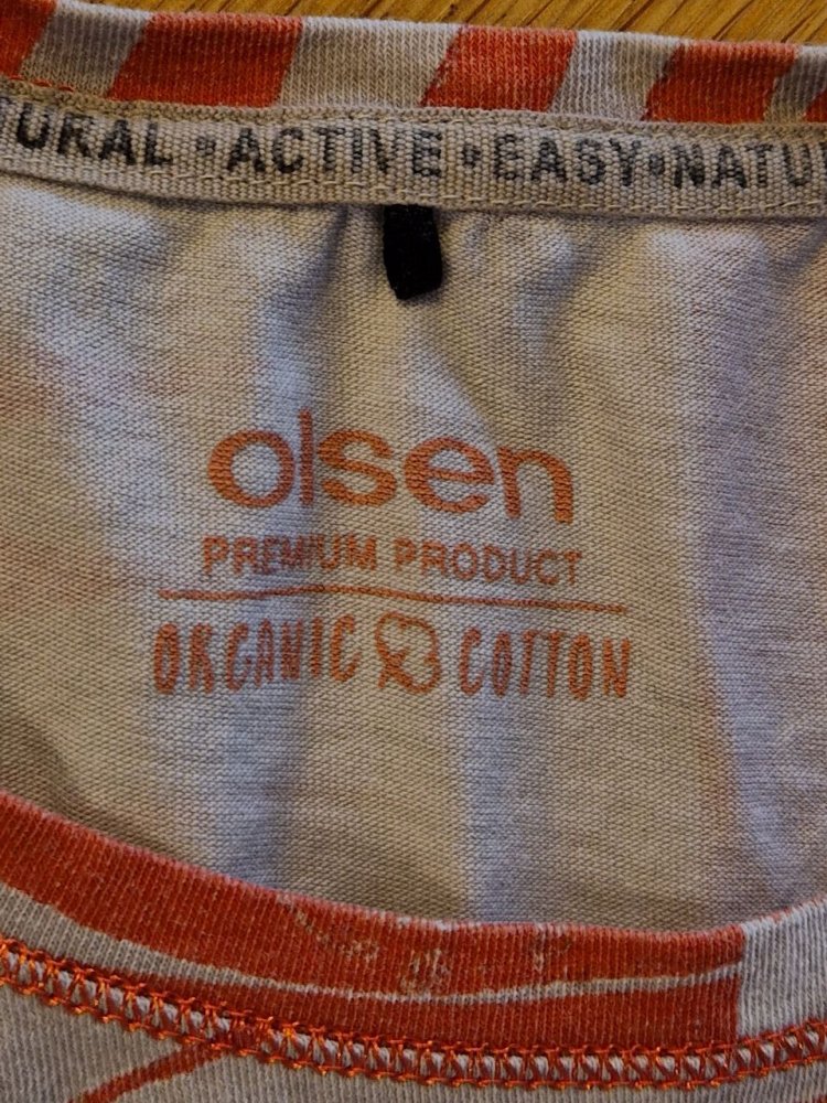 Olsen. Bequemes T-Shirt - Bluse.  Größe S-M.  Baumwolle.