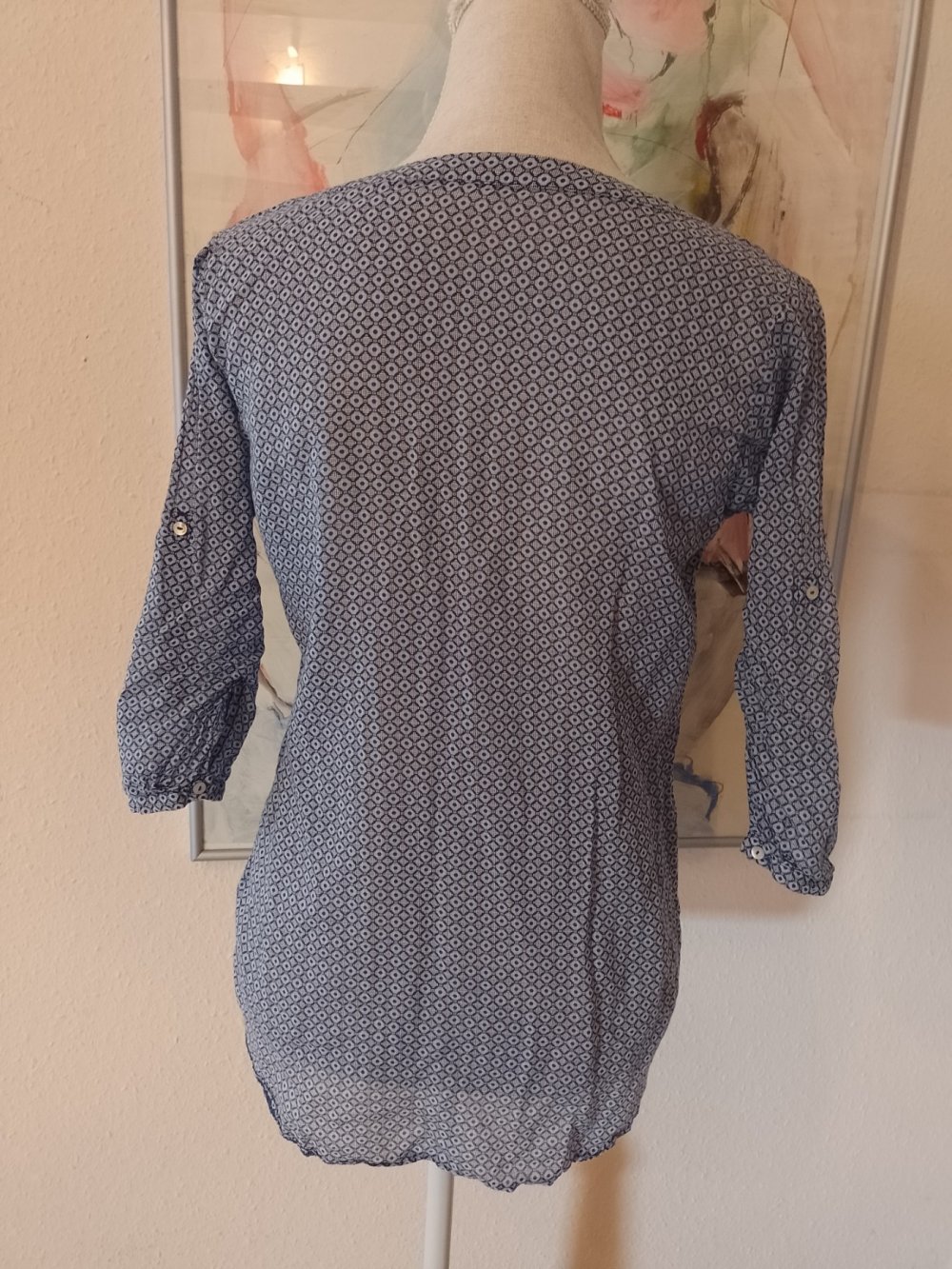Elegantes T-Shirt - Bluse - Top. Baumwolle + Polyester. Größe S.