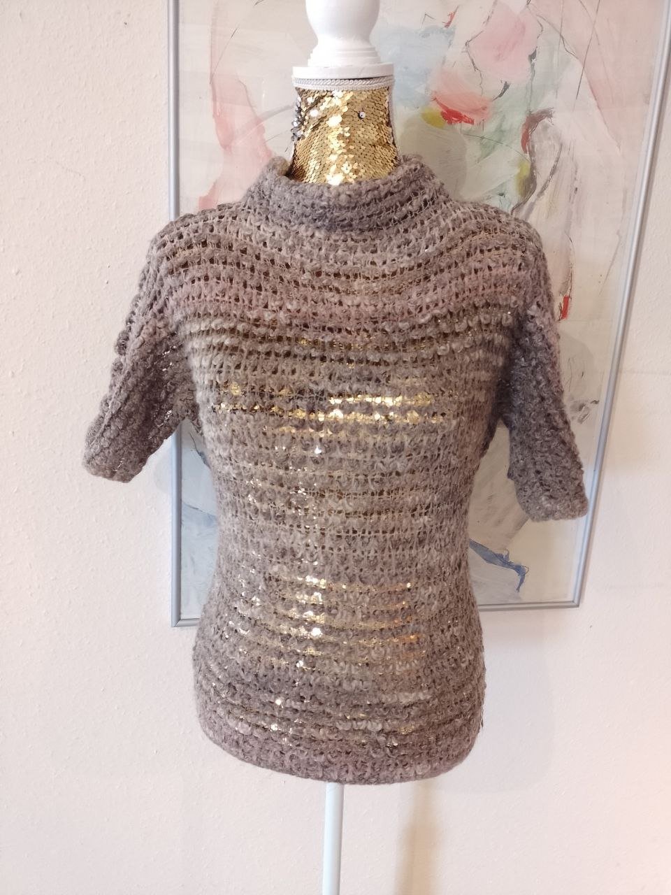 Schöner Strickumhang, Pulli. Größe XS-S. 