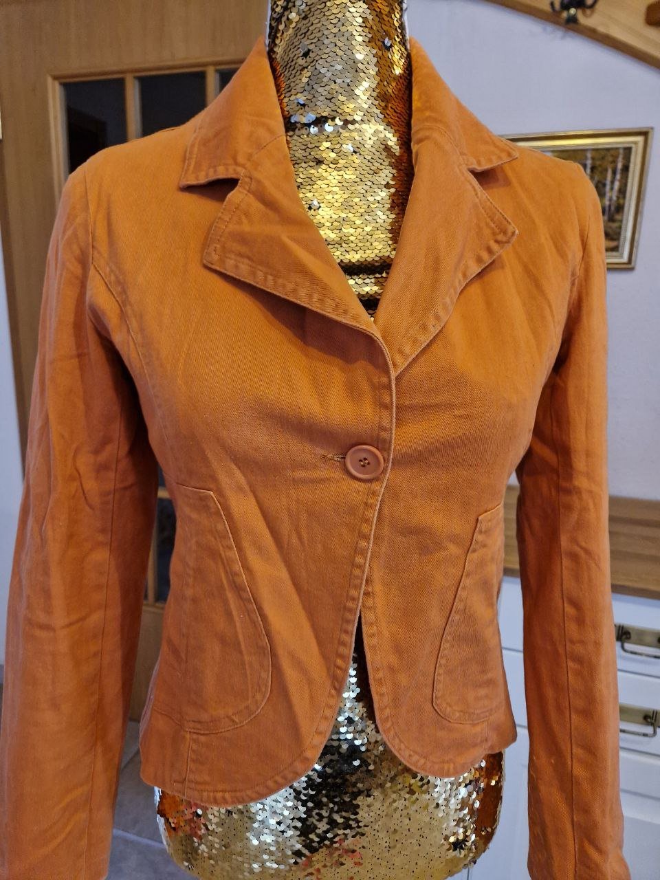 Wunderschöne Damenjacke. Blazer.  Baumwolle.  Größe S. 