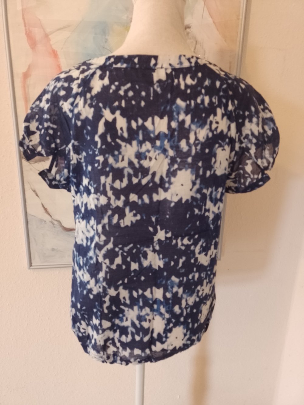 Cecilia Elegantes T-Shirt - Bluse - Top. Baumwolle. Größe M. 