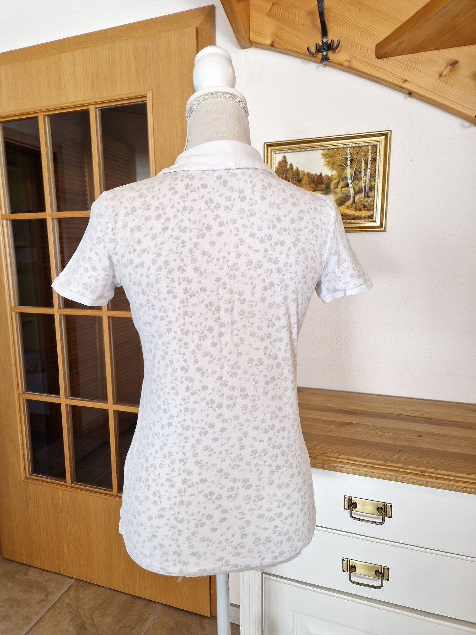 C&A.   Bequemes  T-Shirt.   Größe S.   Baumwolle.   