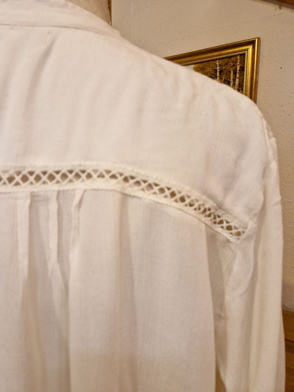 Vila.  Elegante Bluse - Top - Hemd.  Baumwolle.  Größe XXL.