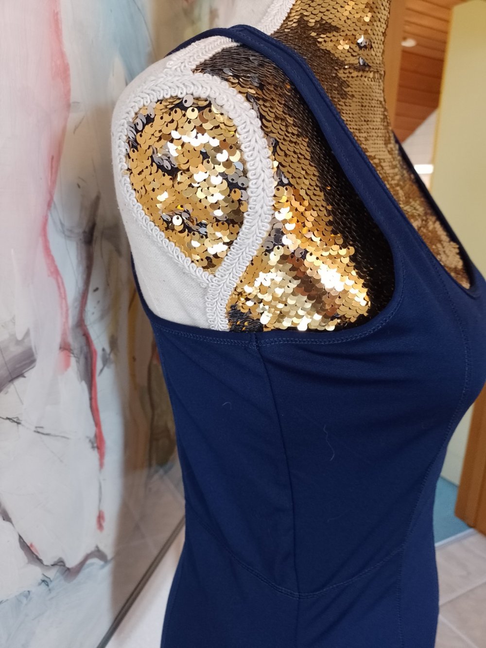 Sport Tech. Bequemes T-Shirt - Top - Trägerhemd - Sporttrikot. Größe 36.