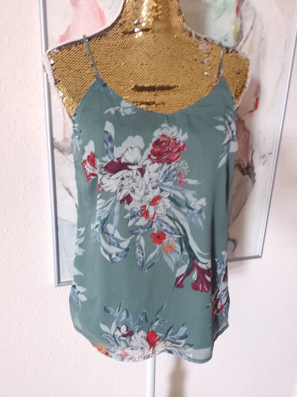 Vero Moda.  Elegante Bluse - Top.  Polyester.  Größe M. 