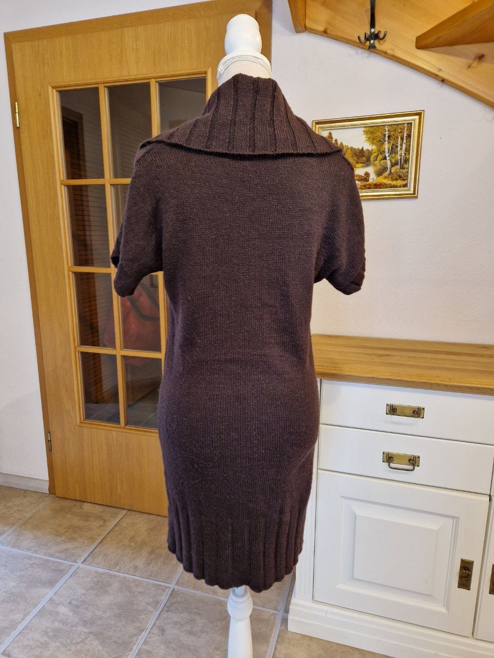 Colours of the World. Warme braune Weste - Tunika - Pulli. Größe M. 