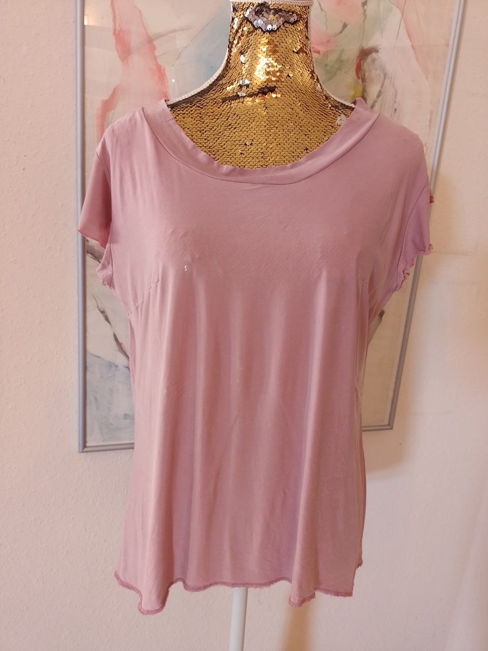 Elegantes T-Shirt - Bluse - Tunika. Größe M-L. 