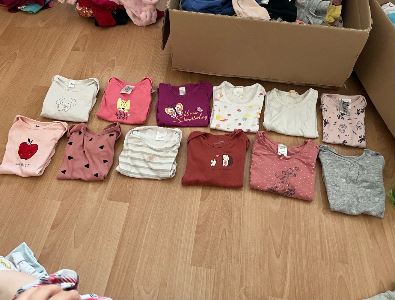 langarmbodys mädchen in 92.