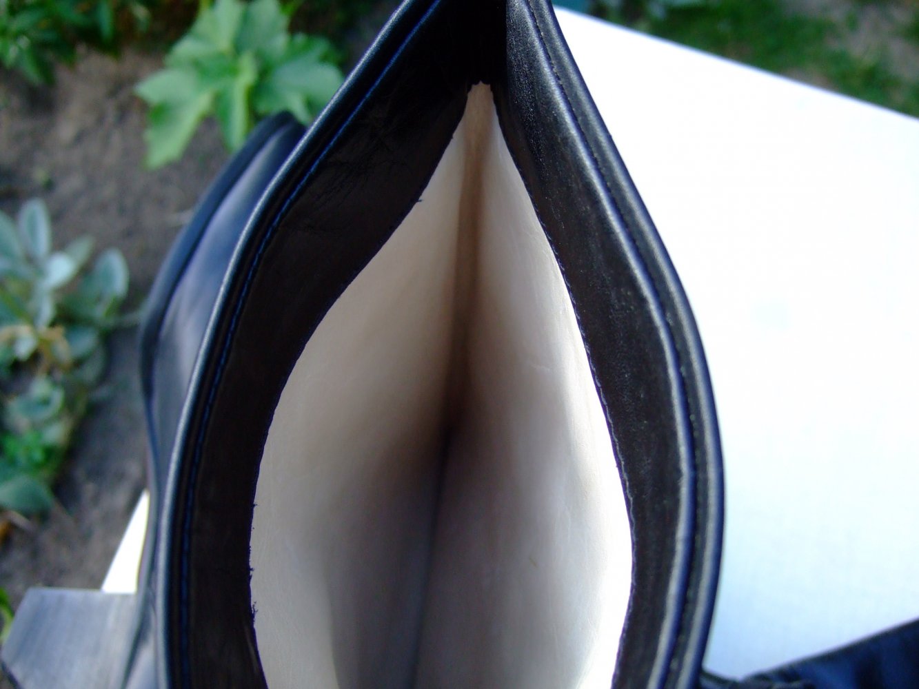 Schwarze kniehohe Stiefel Schaftstiefel Damenstiefel Leder Italien