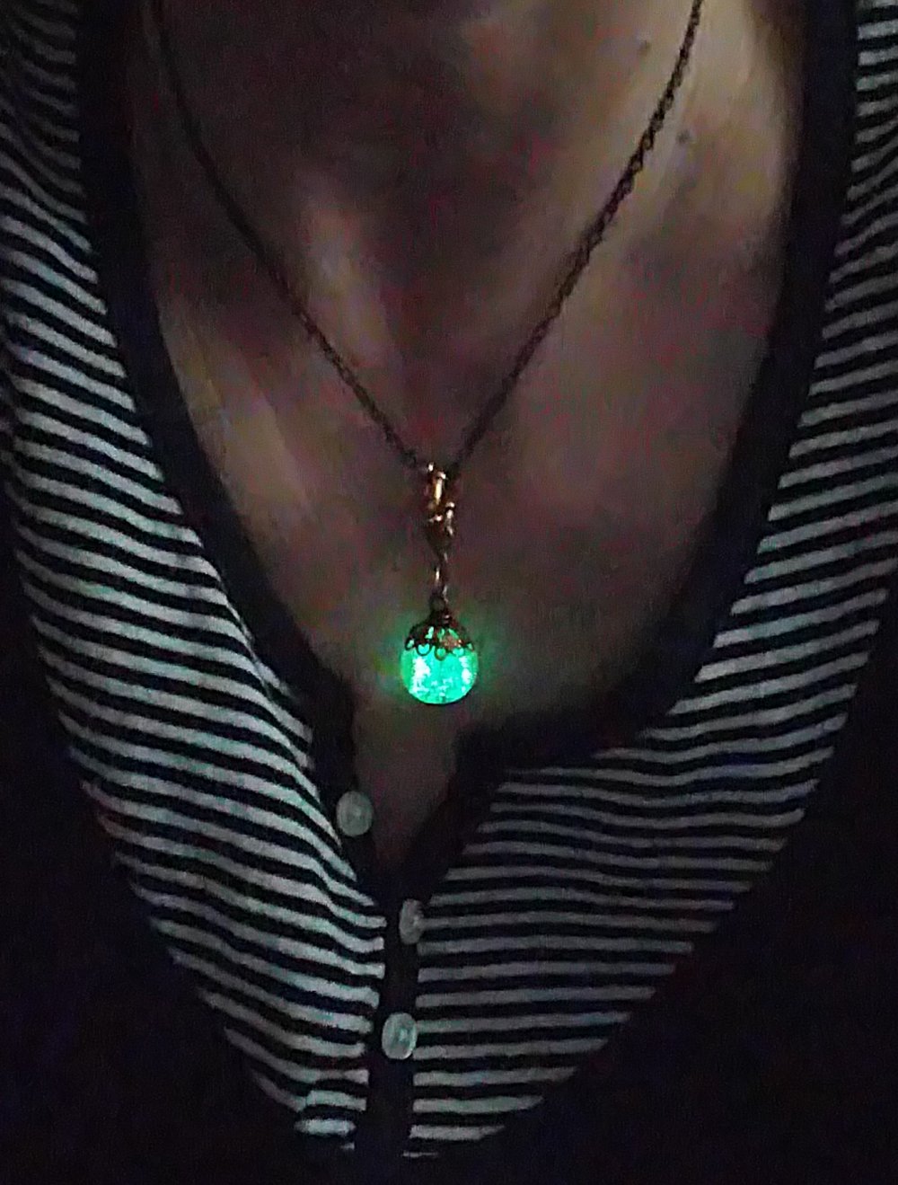 Nachtleuchtend Kettenanhänger Glas Kettenanhänger