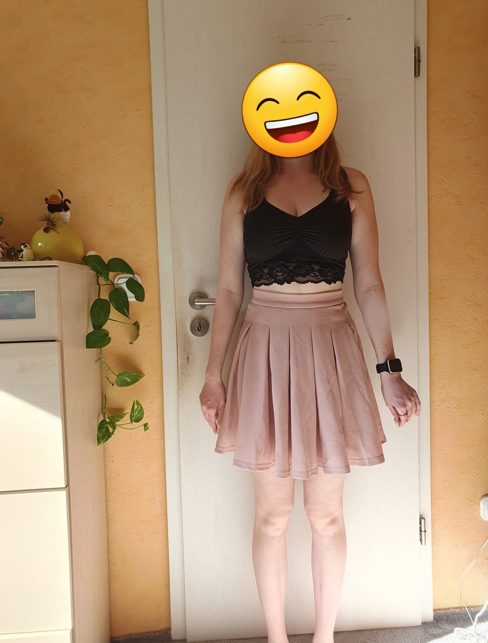 SHEIN Rock mit Reißverschluss hinten Gr: XS