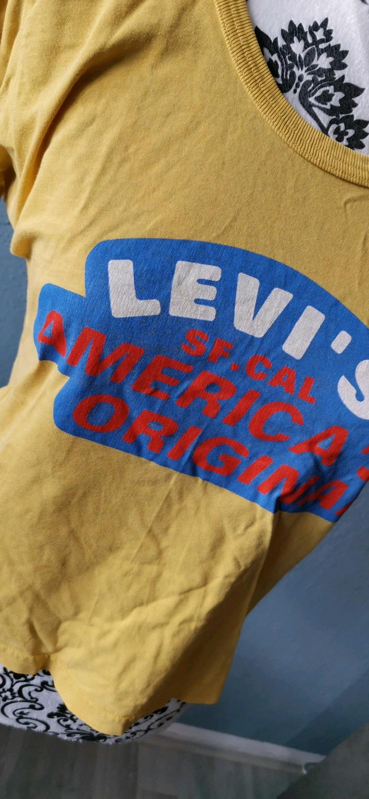 Gelbes Levis T-Shirt vintage gr. M
