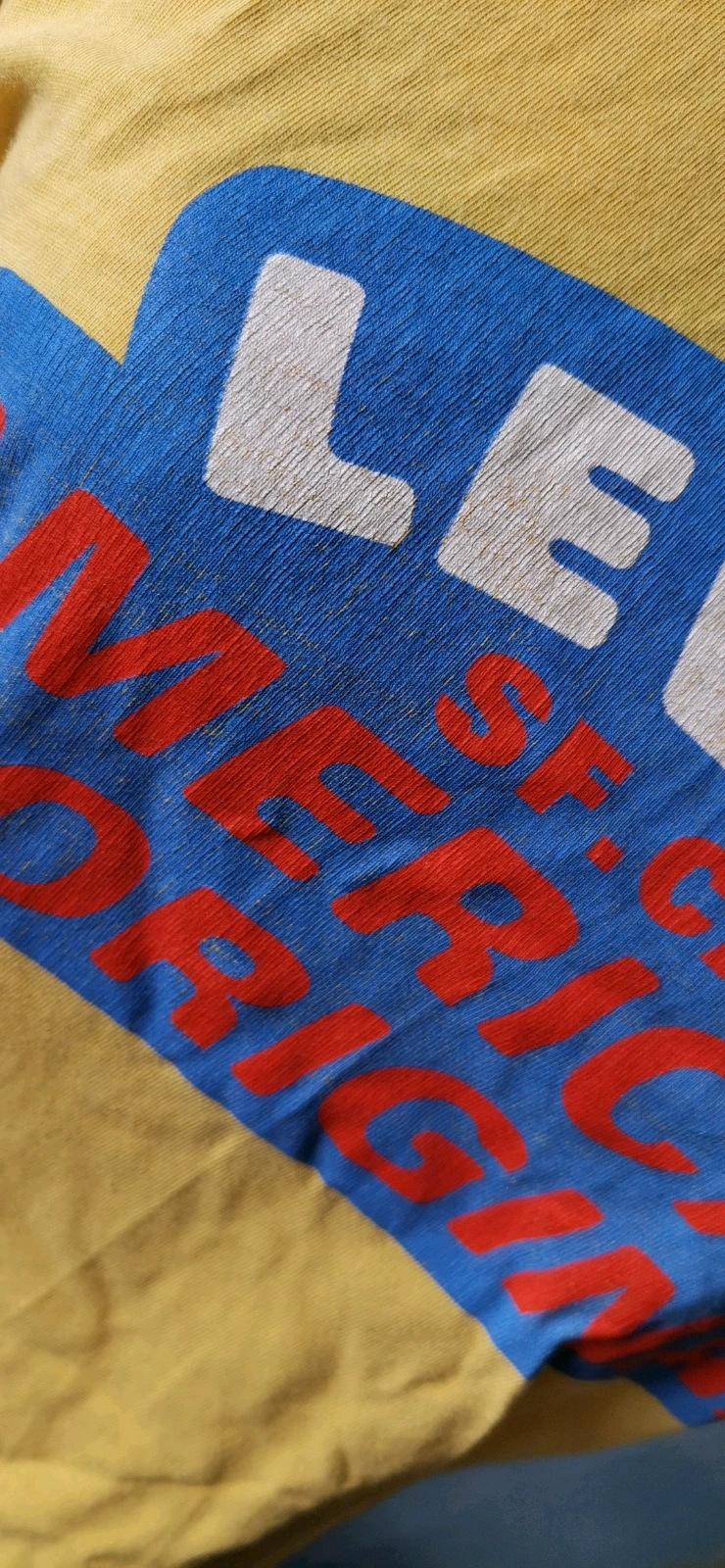 Gelbes Levis T-Shirt vintage gr. M