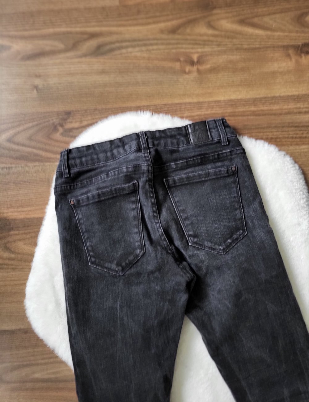 Dunkelgraue Denim Jeans Skinny Zara Gr. 36