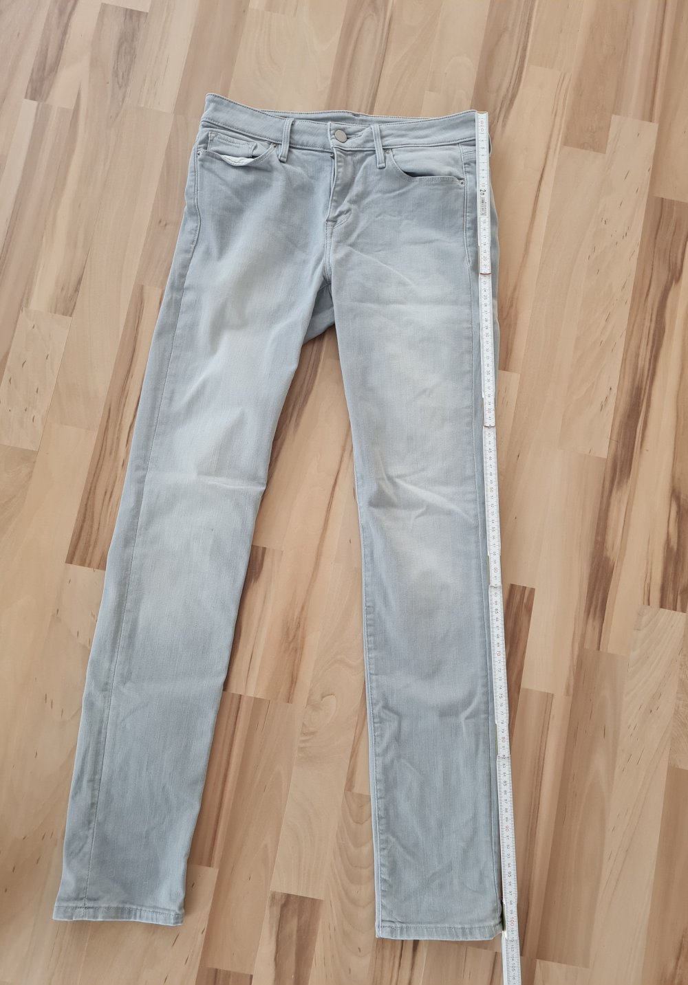 Graue Jeans Calvin Klein W28 L32 Ultimate Skinny