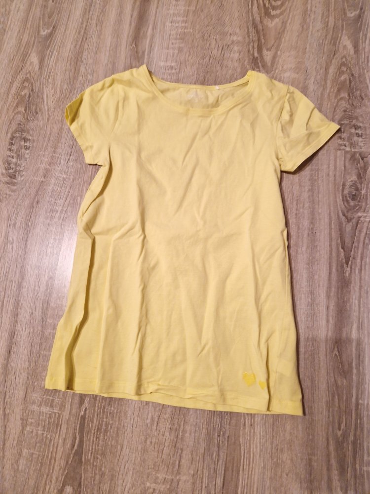 T-Shirt gelb 134 140 Sommer 