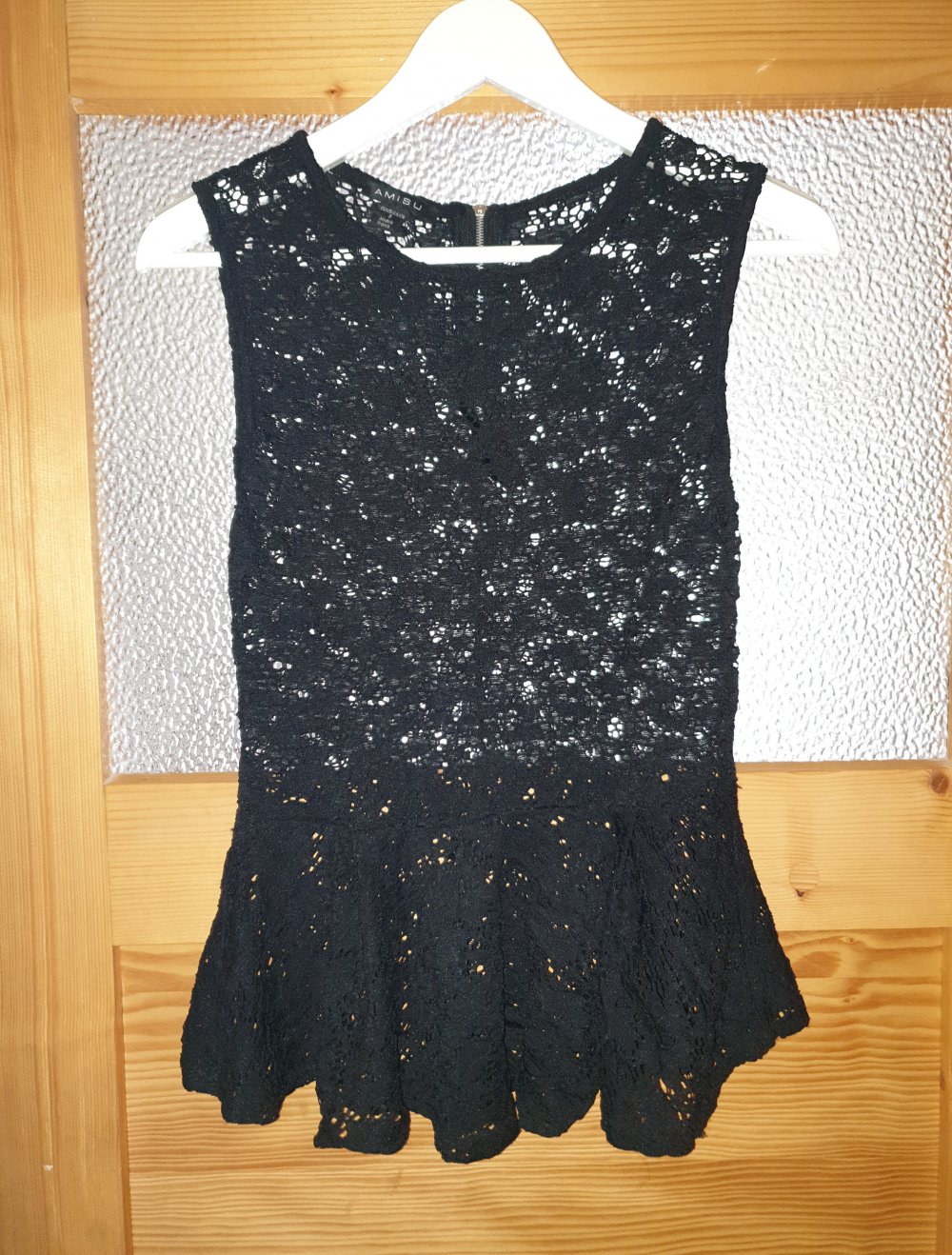 Schößchen Top Spitze schwarz amisu S gothic emo lolita