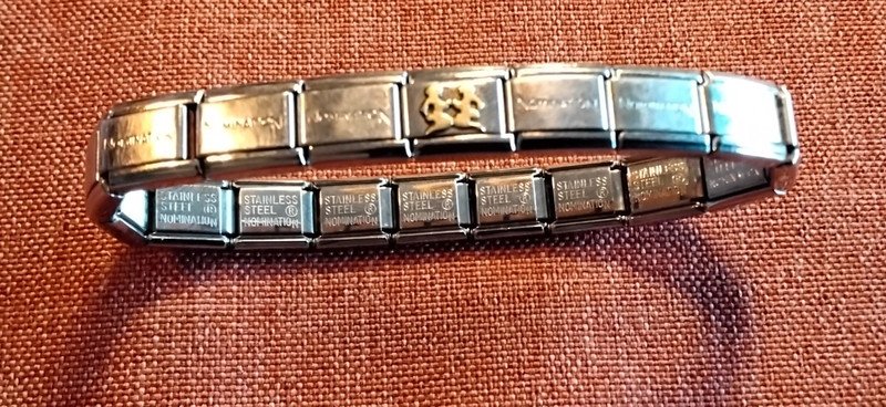 Original Nomination Armband mit Motivelement Zwilling + 3 Charms