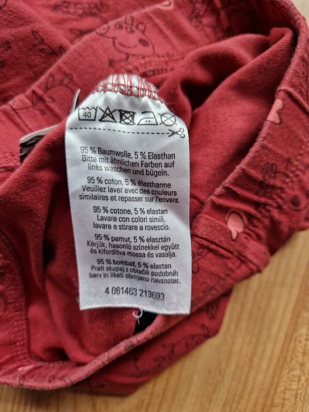 Peppa Wutz Leggings ungefüttert Größe 110/116