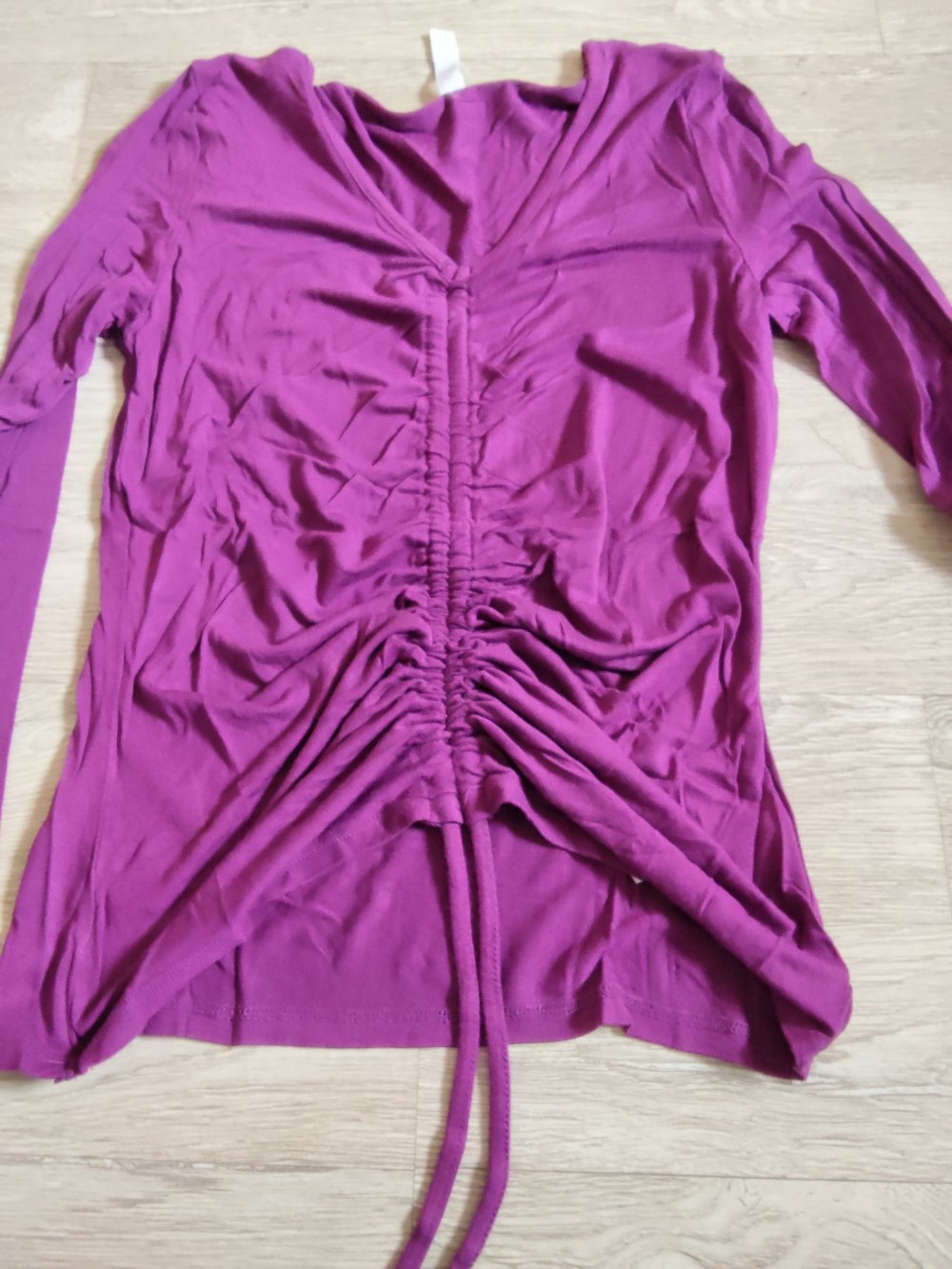 Langarmshirt mit Kordelzug zum raffen 