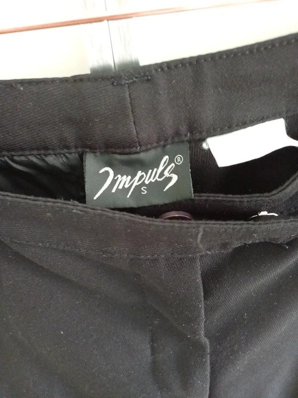 H&M Blogger Vintage Hose Gr S, 36???? Damen, 1990er, weit, Bügelfalte, Stoff, schwarz