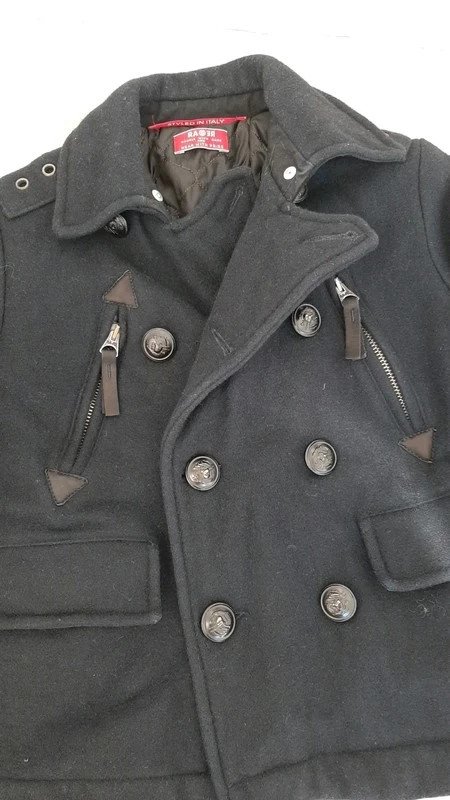 TOP ZUSTAND! Übergangs Jacke Ra-Re Rag Recycle Gr 116 Kurzmantel, Junge, navy Herbst Cabanjacke italienisch Luxus