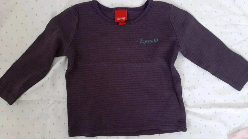 Baby Shirt Paket Esprit und S. Oliver Gr. 80/86 Mädchen, Langarm, Kurzarm, Frühling, lila, rosa