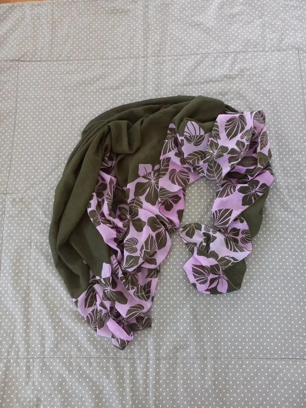 Pareo, XXL Schal, Halstuch, Tuch, Stola, Strand, Frühling, lila, braun, Bikinischal