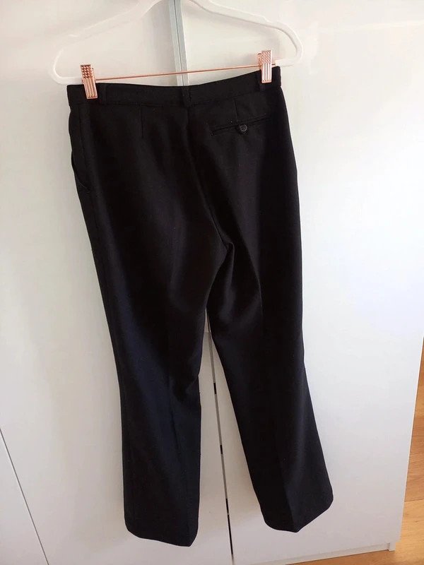 H&M Blogger Vintage Hose Gr S, 36???? Damen, 1990er, weit, Bügelfalte, Stoff, schwarz