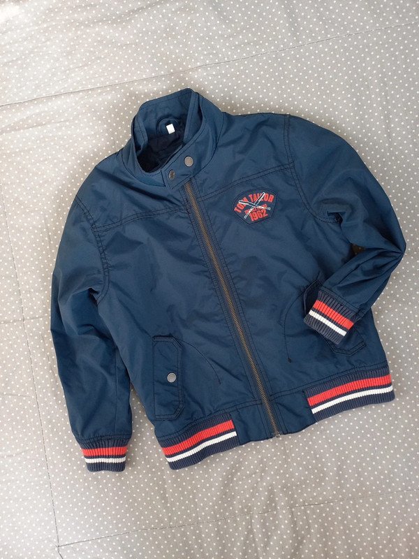 Tom Tailor Übergang Jacke Gr 128, 134, Junge, marine blau, navy wasserfest, Frühling, Herbst, Sommer