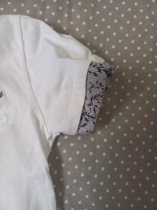 TOP! Twoplay Henley Shirt Gr 98/104 weiss, Junge, Kurzarm, Somme