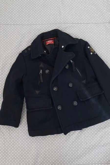 TOP ZUSTAND! Übergangs Jacke Ra-Re Rag Recycle Gr 116 Kurzmantel, Junge, navy Herbst Cabanjacke italienisch Luxus