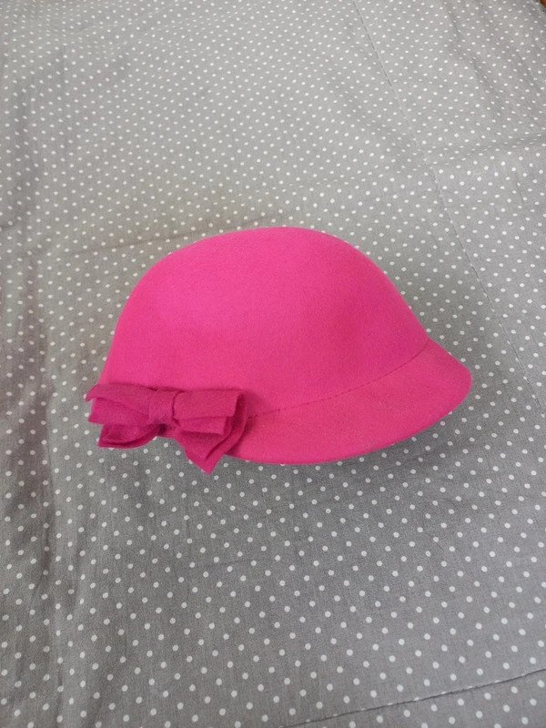 TOP ZUSTAND! H&M Hut Filz Gr 122/128, pink, Schleife, Mädchen, Herbst, Frühling, Dirndl, Volksfest