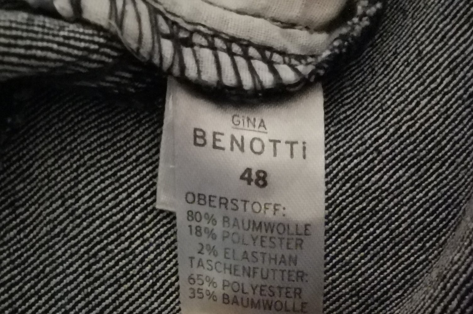 dunkelblaue Jeans von Gina Benotti (Gr. 48)