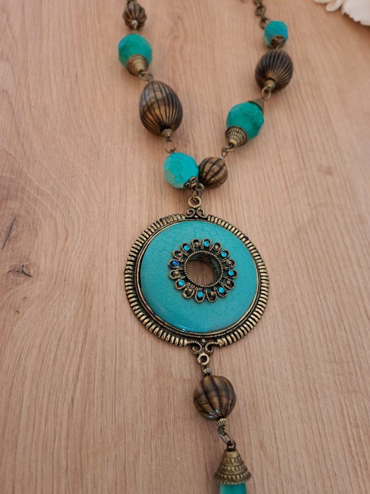  Ethno Kette - Perlen Ornament Festival