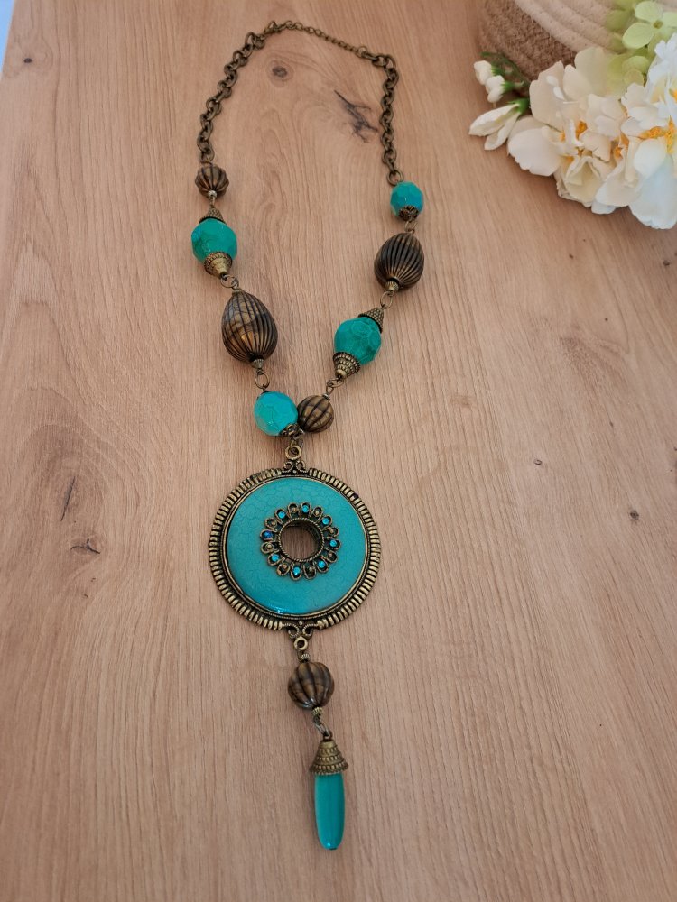  Ethno Kette - Perlen Ornament Festival