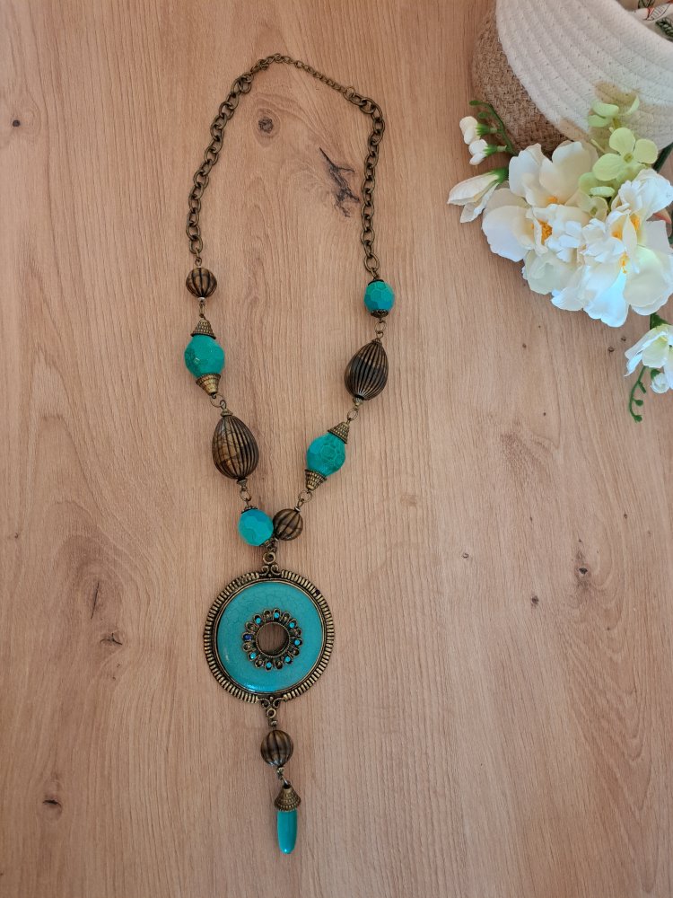  Ethno Kette - Perlen Ornament Festival