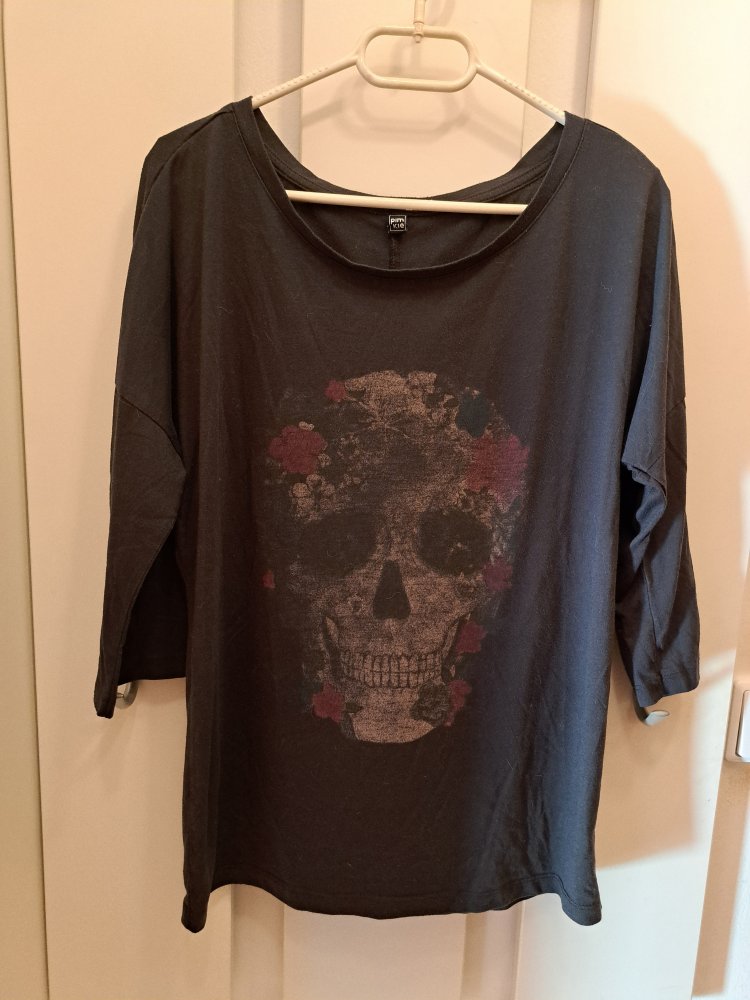  Pimkie Shirt Gr. S Totenkopf Skull