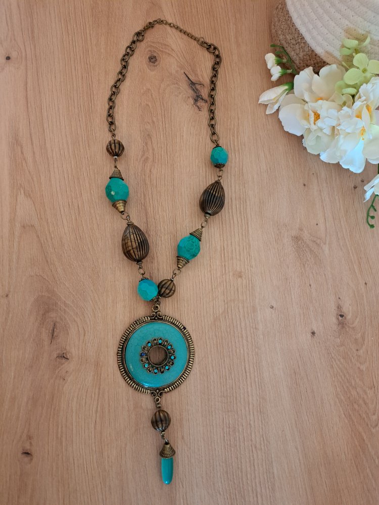  Ethno Kette - Perlen Ornament Festival